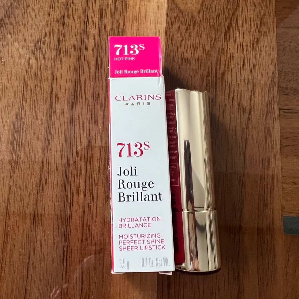 New! Clarins Joli rouge brilliant moisturizing perfect shine sheer lipstick
